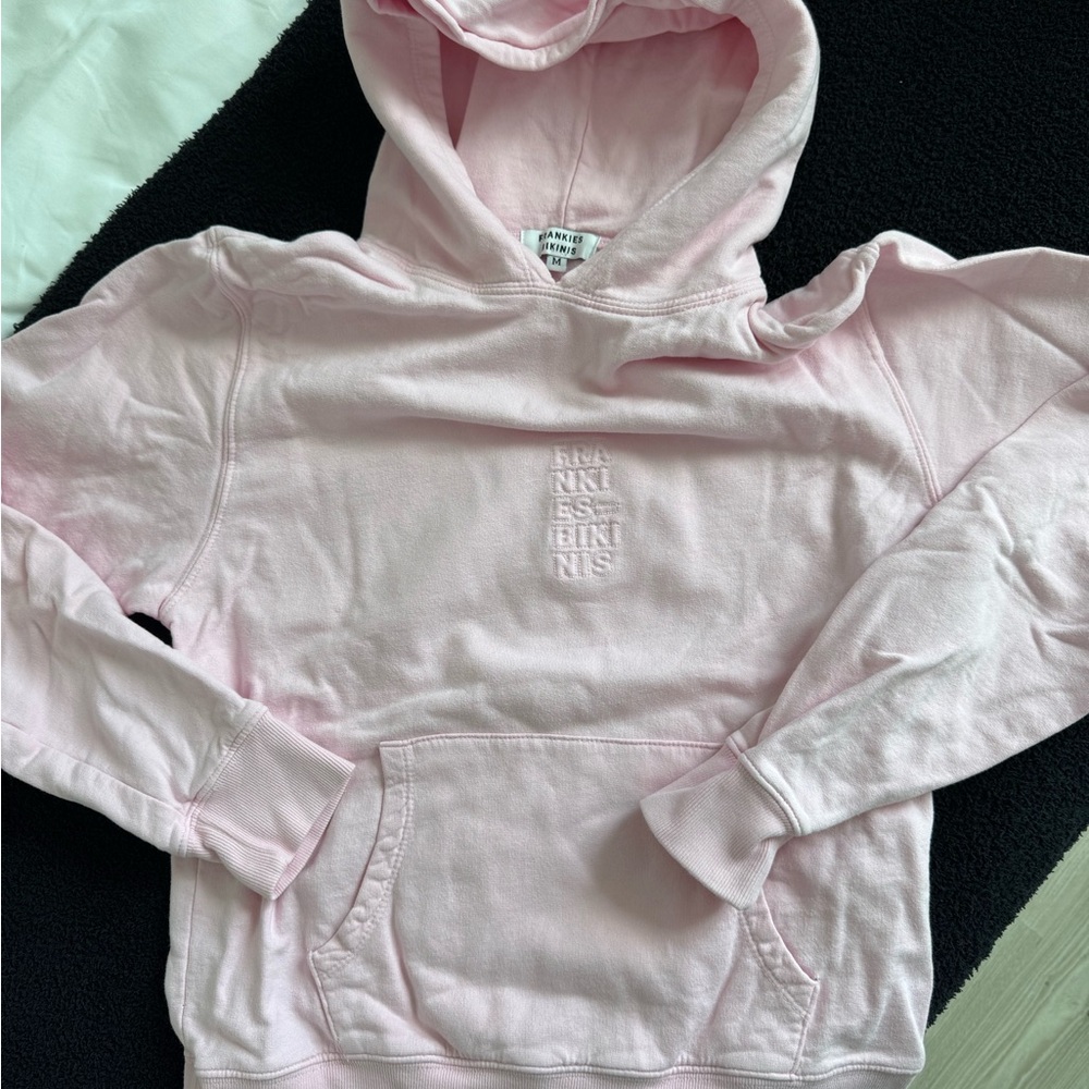 Frankies Bikinis Pink Hoodie